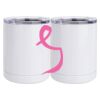 10 oz. White Stainless Steel Short Tumbler Thumbnail