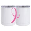 10 oz. White Stainless Steel Short Tumbler Thumbnail