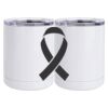 10 oz. White Stainless Steel Short Tumbler Thumbnail