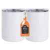 10 oz. White Stainless Steel Short Tumbler Thumbnail