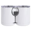 10 oz. White Stainless Steel Short Tumbler Thumbnail