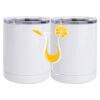10 oz. White Stainless Steel Short Tumbler Thumbnail