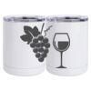 10 oz. White Stainless Steel Short Tumbler Thumbnail