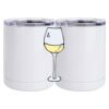 10 oz. White Stainless Steel Short Tumbler Thumbnail