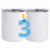 10 oz. White Stainless Steel Short Tumbler Thumbnail