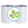 10 oz. White Stainless Steel Short Tumbler Thumbnail