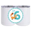 10 oz. White Stainless Steel Short Tumbler Thumbnail