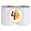 10 oz. White Stainless Steel Short Tumbler Thumbnail