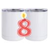 10 oz. White Stainless Steel Short Tumbler Thumbnail