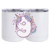 10 oz. White Stainless Steel Short Tumbler Thumbnail