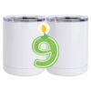 10 oz. White Stainless Steel Short Tumbler Thumbnail