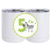 10 oz. White Stainless Steel Short Tumbler Thumbnail