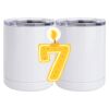 10 oz. White Stainless Steel Short Tumbler Thumbnail