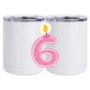 10 oz. White Stainless Steel Short Tumbler Thumbnail