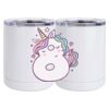 10 oz. White Stainless Steel Short Tumbler Thumbnail