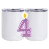 10 oz. White Stainless Steel Short Tumbler Thumbnail
