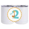 10 oz. White Stainless Steel Short Tumbler Thumbnail