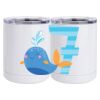 10 oz. White Stainless Steel Short Tumbler Thumbnail