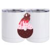 10 oz. White Stainless Steel Short Tumbler Thumbnail