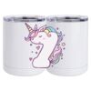 10 oz. White Stainless Steel Short Tumbler Thumbnail