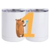 10 oz. White Stainless Steel Short Tumbler Thumbnail