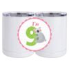 10 oz. White Stainless Steel Short Tumbler Thumbnail