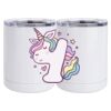 10 oz. White Stainless Steel Short Tumbler Thumbnail