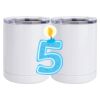 10 oz. White Stainless Steel Short Tumbler Thumbnail