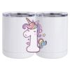 10 oz. White Stainless Steel Short Tumbler Thumbnail