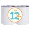10 oz. White Stainless Steel Short Tumbler Thumbnail