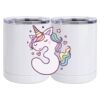 10 oz. White Stainless Steel Short Tumbler Thumbnail