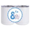 10 oz. White Stainless Steel Short Tumbler Thumbnail