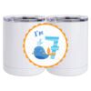 10 oz. White Stainless Steel Short Tumbler Thumbnail