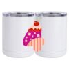 10 oz. White Stainless Steel Short Tumbler Thumbnail