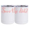 10 oz. White Stainless Steel Short Tumbler Thumbnail