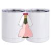 10 oz. White Stainless Steel Short Tumbler Thumbnail