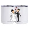10 oz. White Stainless Steel Short Tumbler Thumbnail