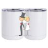 10 oz. White Stainless Steel Short Tumbler Thumbnail
