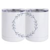 10 oz. White Stainless Steel Short Tumbler Thumbnail