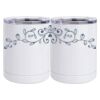 10 oz. White Stainless Steel Short Tumbler Thumbnail