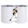 10 oz. White Stainless Steel Short Tumbler Thumbnail