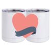 10 oz. White Stainless Steel Short Tumbler Thumbnail