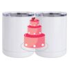 10 oz. White Stainless Steel Short Tumbler Thumbnail