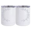 10 oz. White Stainless Steel Short Tumbler Thumbnail