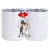 10 oz. White Stainless Steel Short Tumbler Thumbnail