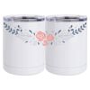 10 oz. White Stainless Steel Short Tumbler Thumbnail