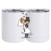 10 oz. White Stainless Steel Short Tumbler Thumbnail