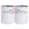 10 oz. White Stainless Steel Short Tumbler Thumbnail