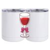 10 oz. White Stainless Steel Short Tumbler Thumbnail