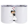 10 oz. White Stainless Steel Short Tumbler Thumbnail